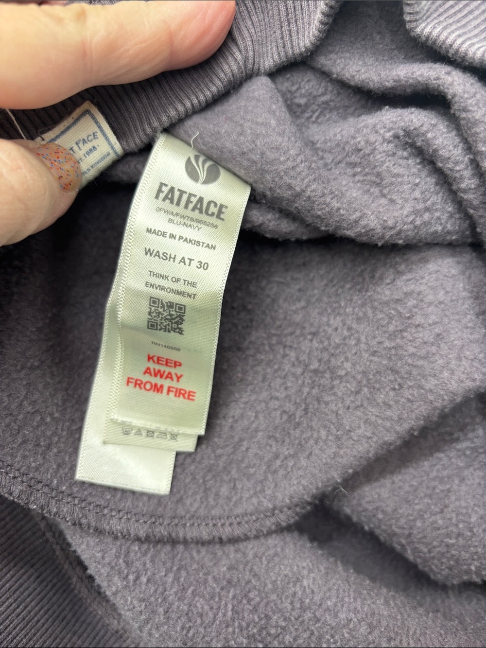 Fat Face | medium Hooded Sweatshirt - Picture 11 of 12